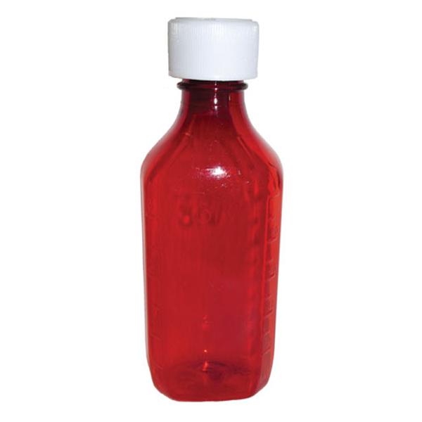 Bottle Syrup Plastic 16oz Amber 50/Ca